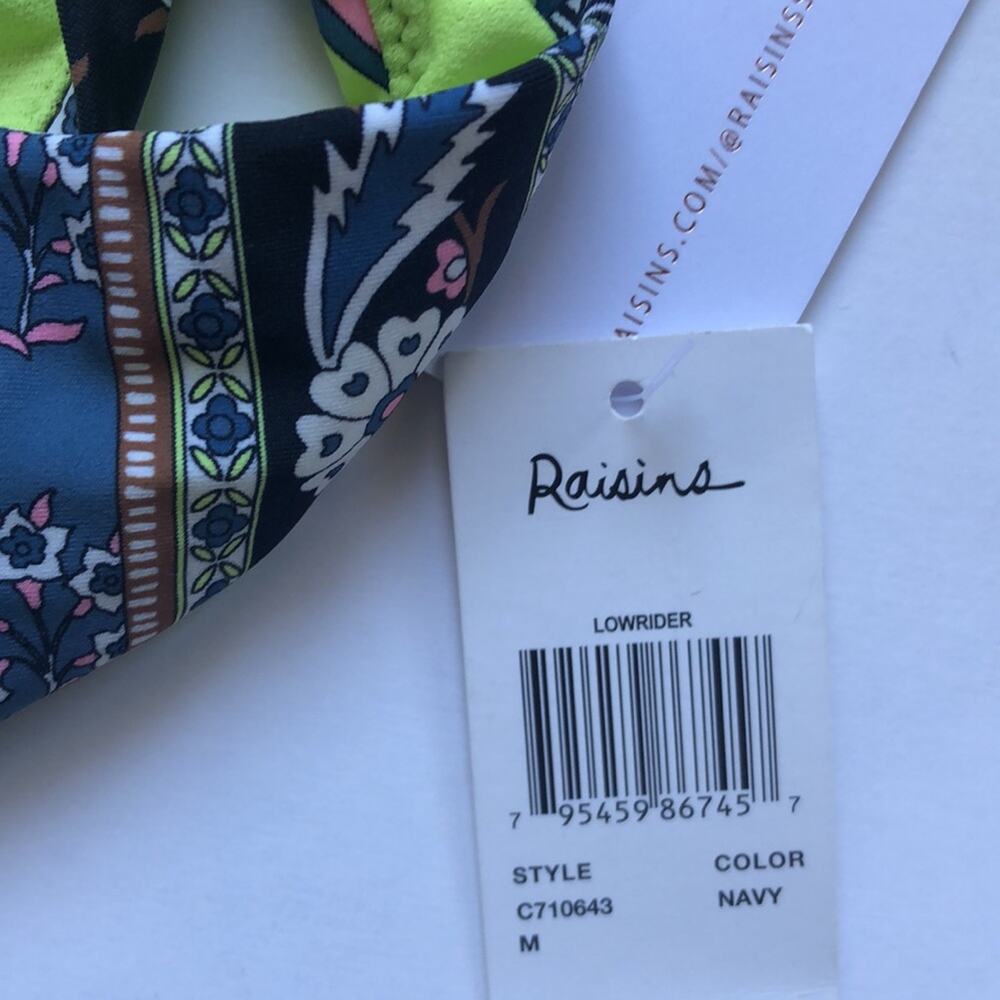 NWT Raisins Geometric Pattern Bikini Bottoms - Picture 7 of 7